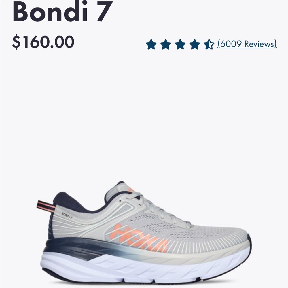 Excellent like new Hoka Bondi 7 Shoes size 8.5 with box